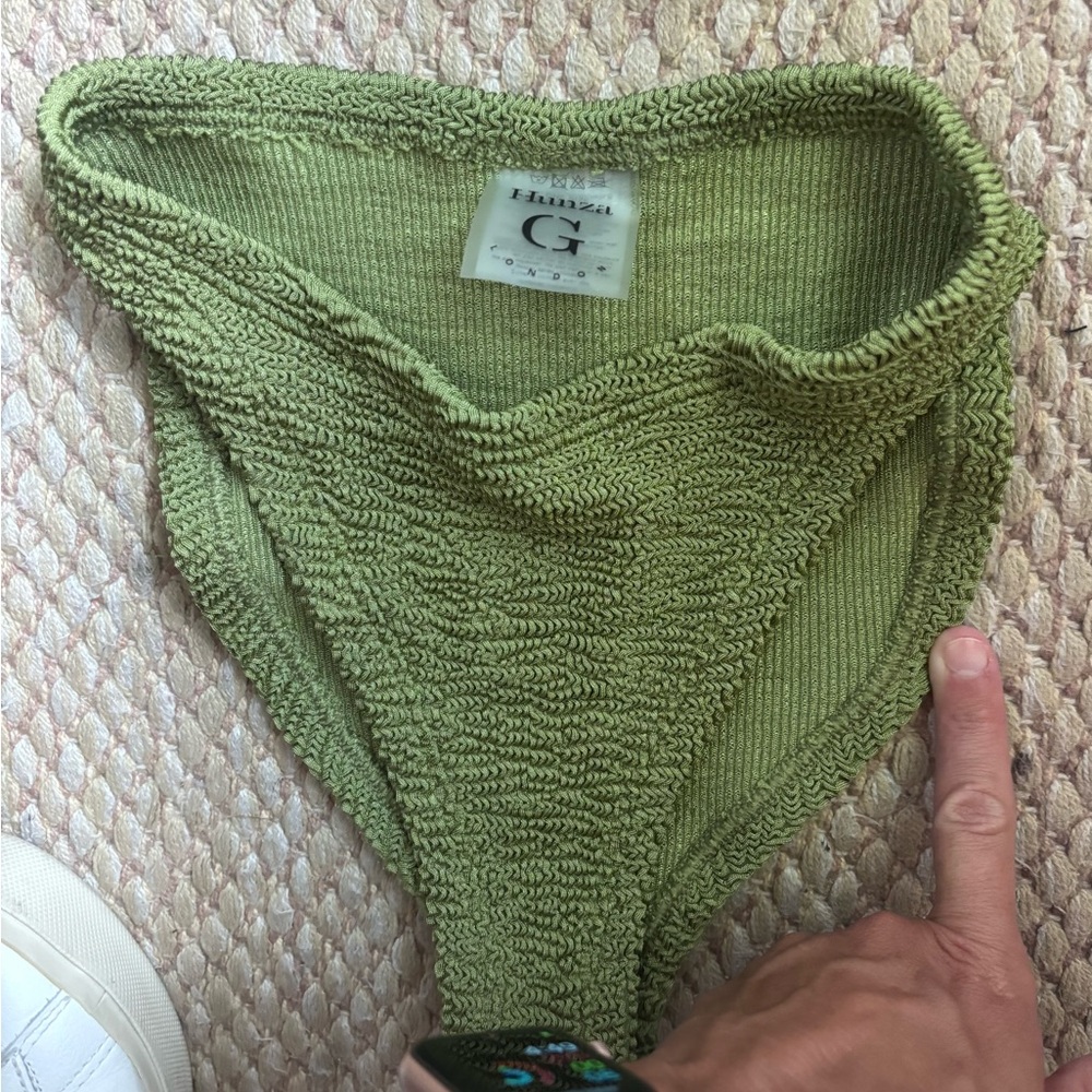 GANNI Green Terry Bikini Bottom
